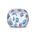 thumbnail image 1 of Marine Storage Toy Bag Chair, Watercolor Seashells Cockleshell Starfish Summer Ocean Beach Aquarelle, Stuffed Animal Organizer Washable Bag, Small Size, Azure Blue Violet White, by Ambesonne, 1 of 3