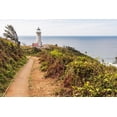 thumbnail image 2 of Wilson, Emily 14x11 Gold Ornate Wood Framed with Double Matting Museum Art Print Titled - Washington State-Ilwaco-Cape Disappointment State Park North Head lighthouse, 2 of 4