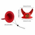 thumbnail image 3 of TIELUTT Halloween Pet Cat Witch Hat with Adjustable Horns Pet Clothes for Small Dogs Male Pet Clothes for Cats Pet Clothes Rack Pet Clothes for Medium Dogs Summer Pet Clothes for Large Dogs Girl, 3 of 4