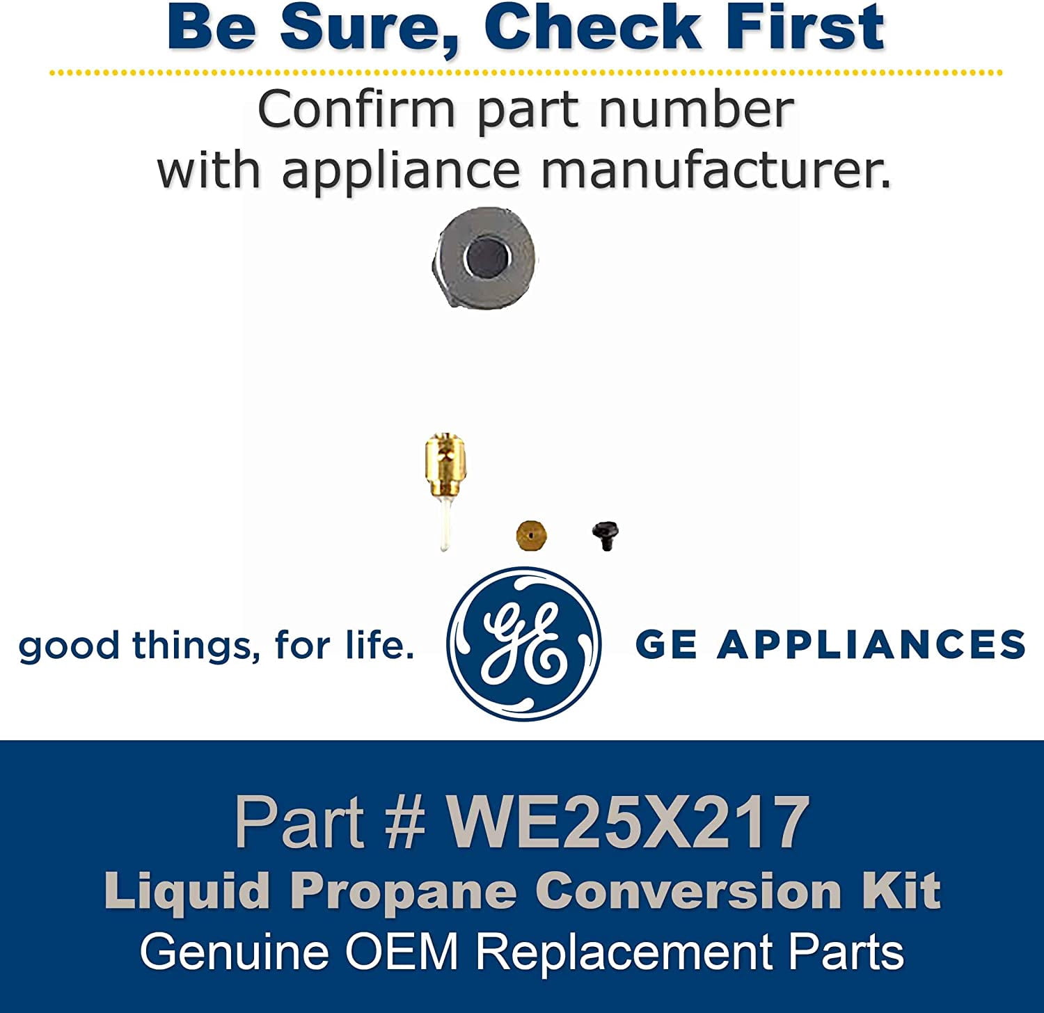 GE WE25X217 Kit Lp Gas - OEM Part