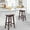 Brown, variant on Dkelincs 30 inch Heavy Duty Saddle back Solid Wood Counter Stools Set of 2, Bar Stools Dining Stools for Kitchen & Counter, Black