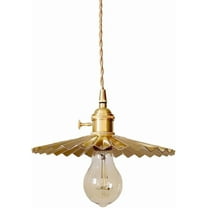 Gold Vintage Brass Pendant Lighting for Dining Room, Retro Industrial Style Metal Copper Pendant Light, American Farmhouse Pendant Lamp, Rustic Pendant Light Fixture for Kitchen Island Over Table