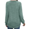 thumbnail image 3 of Fantaslook Lightweight Sweatshirts for Women Long Sleeve Crew Neck Tops Casual Curved Hem Shirts, 3 of 7