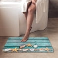 thumbnail image 4 of Bath Mats for Bathroom, Bathroom Mats Rugs No Silp, Blue Beach Washable Cover Floor Rug Carpets Floor Mat Bathroom Decorations 20x32 Inches, 4 of 9