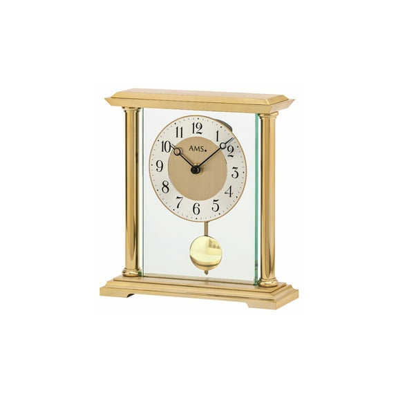 Modern clock with quartz movement from AMS AM T1143