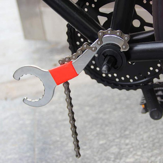 Llave llave de cadena de bicicleta multifuncional resistente herramienta de reparación necesaria de alta resistencia duradera para ciclismo al aire libre ANGGREK Otros
