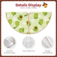 thumbnail image 4 of KLL Avocado With Leaf And Flower Christmas Tree Skirt 30" ,Party Decorations Farmhouse for Christmas Decorations Holiday Party, 4 of 6