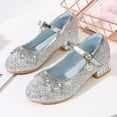 thumbnail image 4 of Crystal Slippers Cinderella Party Wedding Sequined Princess Leather Shoes, 4 of 5