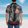 thumbnail image 4 of Sikiie Veterans Day1 Print Men's Hawaiian Shirt, Summer Beach Button Pocket Short Sleeve T-Shirt,X-Large, 4 of 7
