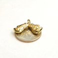 thumbnail image 5 of 14k yellow gold hollow 3D classic boxing gloves charm pendant fine jewelry 1.9g, 5 of 12