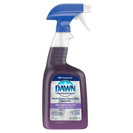 Dawn Professional 07308 32 oz Spray Bottle Multi-Surface Heavy Duty Degreaser - Fresh Scent
