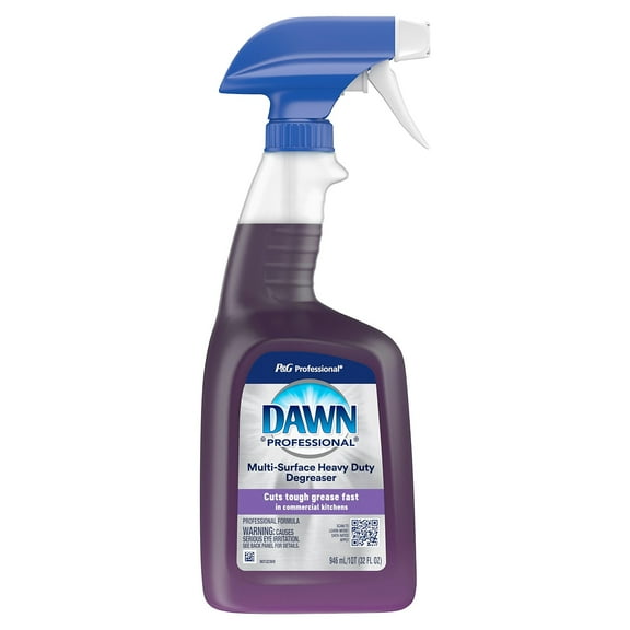 Dawn Professional 07308 32 oz Spray Bottle Multi-Surface Heavy Duty Degreaser - Fresh Scent