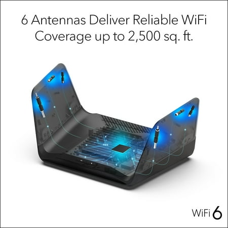 NETGEAR - Nighthawk AX6600 Tri-Band Wi-Fi 6 Router - Black