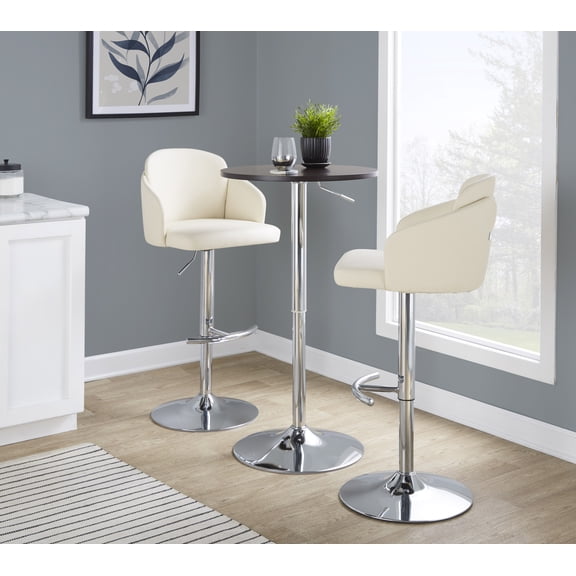 LumiSource Brown Adjustable Bar Table