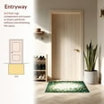 thumbnail image 3 of ODIKA 6'x9' Machine Washable Non-Slip Area Rug, Emerald Luxuriant Botanical Design High Traffic Rug, Green, 197198, 3 of 7