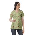 thumbnail image 1 of Moomaya Chemise Tunique Style Enveloppant pour Femmes en Coton Décontracté Col Classique Boutonné, 1 of 6