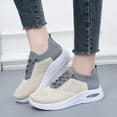 thumbnail image 2 of Women's Orthopedic Air Cushion Running Walking Nursing Shoes Comfortable Breathable Knit Slip on Work Sneakers, 2 of 5