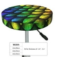 thumbnail image 4 of Naloa Dragon Scales Round Bar Stool Cushion Cover 12-14 inch, Fits Kitchen, Office, Restaurant Chairs - 14 inch, 4 of 7
