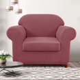thumbnail image 2 of CHUN YI Stretch 2-Piece Checks Sofa Cover with Cushion Cover Slipcover, 2 of 6