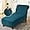 Deep Water Blue, variant on Velvet Armless Chaise Lounge Cover, Stretch Lounge Chaise Chair Slipcover Soft Recliner Sofa Slipcover Pet Furniture Protector