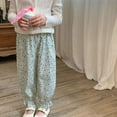 thumbnail image 6 of Odeerbi 1-9 Years Toddler Girls Cotton Bloomers Summer Floral Ruffle Jogger Pants Flower Print Cute Leisure Lantern Pants Haren Pants, 6 of 6