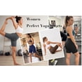 thumbnail image 6 of Rosvigor 2 Pack Women’s Biker Shorts 8" High Waisted Yoga Shorts with Pockets No Front Seam Workout Running Gym Athletic Shorts, 6 of 8