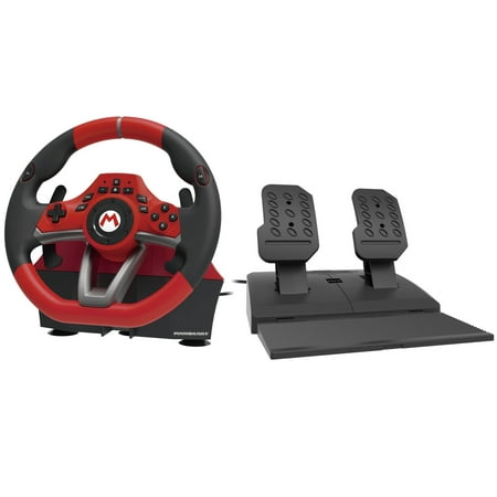 Photo 1 of Hori Mario Kart Racing Wheel Pro Deluxe for Nintendo Switch MISSING FOOT PEDALS