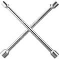 thumbnail image 1 of 14 Inch Carbon Steel 4 Way Lug Wrench Silver, 1 of 5