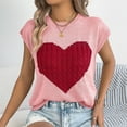thumbnail image 6 of Busydd Tank Tops for Women Fashion Love Heart Print Women's Tops Casual Round Neck Womens Sleeveless Tops L, 6 of 9