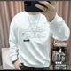 thumbnail image 4 of Sudaderas para hombre con letras bordadas, ropa para hombre, jersey blanco ajustado, sin capucha, cálido, de algodón, elegante, a bajo precio, 4 of 4