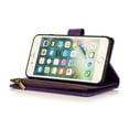 thumbnail image 2 of Allytech iPhone 8 Plus Wallet Case, iPhone 7 Plus Case 9 Cards Holder Zipper Wallet Case for Women Men Shockproof Hand Strap Full Protective Flip Stand Cover for Apple iPhone 8 Plus/7Plus-Purple, 2 of 9