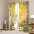 thumbnail image 3 of Homewish The Sun Print Blackout Curtains Set of 2 (52x84 Each), Garden Sunflower Curtain, 3 of 5