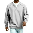 thumbnail image 6 of Qwertyu Men's Waffle Long Sleeve Shirts V-Neck Thermal Undershirt Base Layer Tops Winter Knit Pullover Sweaters White 4XL, 6 of 7
