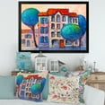 thumbnail image 3 of Designart 'Colorful Autumn Trees and A House With Red Roof' Modern Framed Art Print, 3 of 4