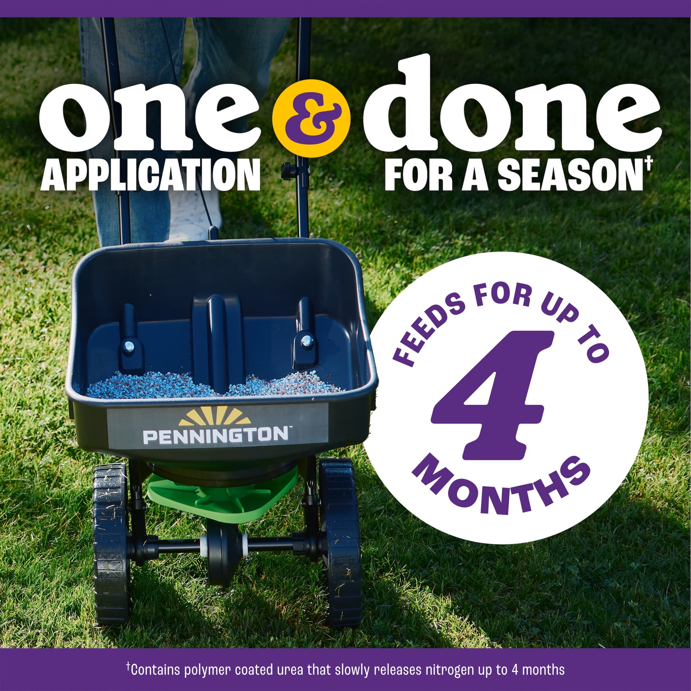 Pennington Full Season Southern Weed and Feed with Crabgrass Control, 25-0-14 Fertilizer, 8 lb., 2.5M Coverage