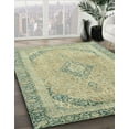 thumbnail image 3 of Ahgly Company Machine Washable Indoor Rectangle Abstract Khaki Green Area Rugs, 6' x 9', 3 of 7