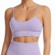 thumbnail image 1 of Camisole Non-Wired Bralettesfor yoga, Seamless Sports & Sleeping & Home Bra with Double Straps & Removable Pads-Purple(L), 1 of 5