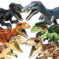 thumbnail image 5 of Dinosaur Building Blocks Set: T-Rex, Raptor, Triceratops & Indominus Rex figurer, 5 of 5