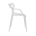 thumbnail image 3 of Wixon Chaise de Salle à Manger Confortable en Polypropylène durable, Blanc, 3 of 5