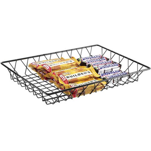 Cal Mil 1291TRAY Black Wire Tray - 18 x 12 x 3 in.