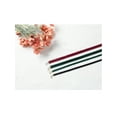 thumbnail image 5 of CORBATA DE LAZO DE VELVET RIBBON LARGA DE DOBLE CAPA ATADA A MANO CON CUENTAS 52.8×0.6'' BURDEOS, 5 of 5