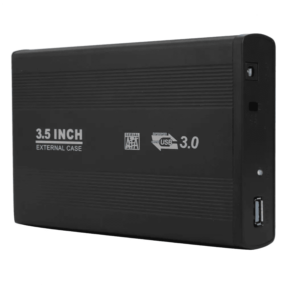 RIWPKFH 3.5 inch SATA to USB3.0 HDD Box SSD Case Hard Disk Case External Hard Drive Enclosure Box with US Adapter