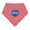 Red/White, variant on Creative Knitwear Infant Bandana Bib with NASA Embroidery