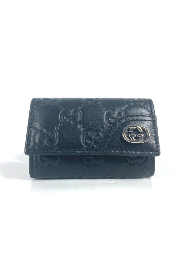 Pre-Owned GUCCI 181680 Guccissima GG 6-key case, key shima leather, men's, women's,... (Good)
