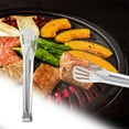 thumbnail image 2 of Xihbxyly Pinzas de Acero Inoxidable, Herramienta para Asar a Alta Temperatura, Pinza para Alimentos con Mecanismo de Bloqueo, Ayuda Versátil para Cocinar, Ideal para Asar Pan y Filetes Al Aire Libre,, 2 of 6