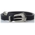 thumbnail image 1 of Cinturón Lucky Brand para mujer, moderno, piel, hebilla western, color negro, 1 of 5