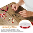 thumbnail image 4 of Uxcell Jewelry Wire 82ft 32 Gauge Brass Craft Jewelry Wrapping Wire, Bright Red, 4 of 6