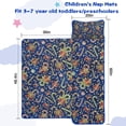 thumbnail image 5 of Blue Christmas Candy Cane Pattern Toddler Nap Mats for Kids Preschool,60"x20" Sleeping Mat Bag or Kids,Toddler Sleeping Bag,Toddler Nap Mat or Daycare, 5 of 6