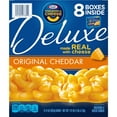 Kraft Deluxe Original Cheddar Macaroni & Cheese Dinner, 8 ct Pack, 14