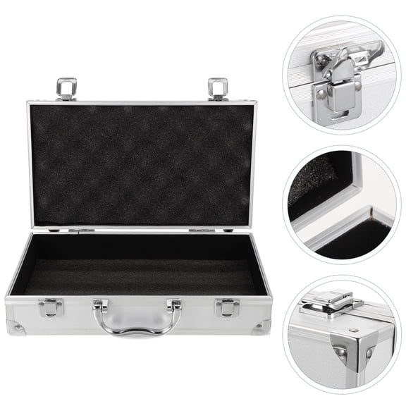 Tool Carrying Case Portable Aluminum Alloy Box Tools Container Display Suitcase